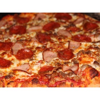Pizza xúc xích vị tỏi salami - Cỡ Lớn - Mua 1 Tặng 1